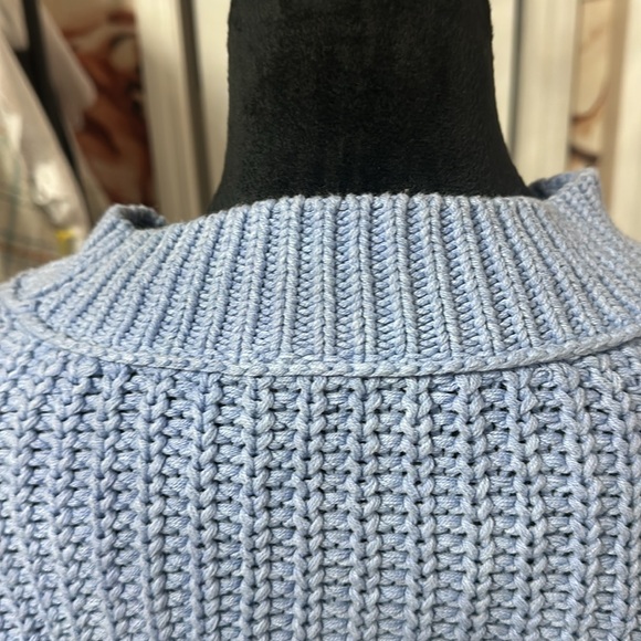 Free People Bell Song sweater Blue size L - Picture 3 of 7